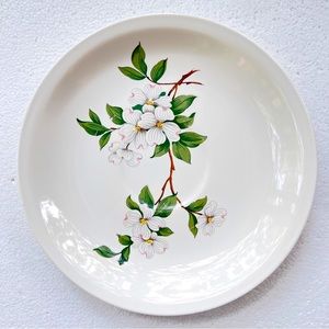 Homer Laughlin Debutant Accents Saucer Dogwood Blossoms Vintage